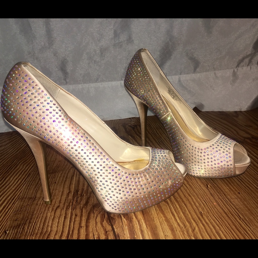 Gold Crystals Jennifer Lopez Heels 9